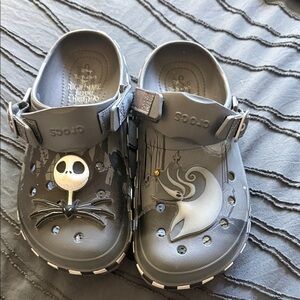 WOMANS CROCS Nightmare Before Christmas Clogs - Gray